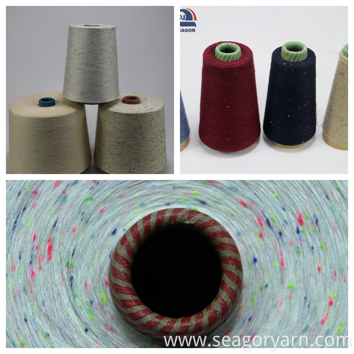 100% Recycled Cotton Yarn Bobbins